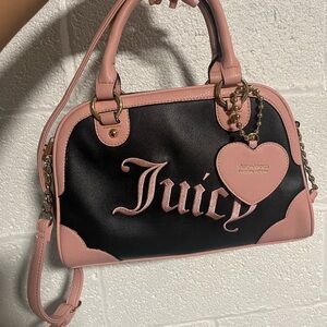 Juicy Couture Black and Pink Women's Bag